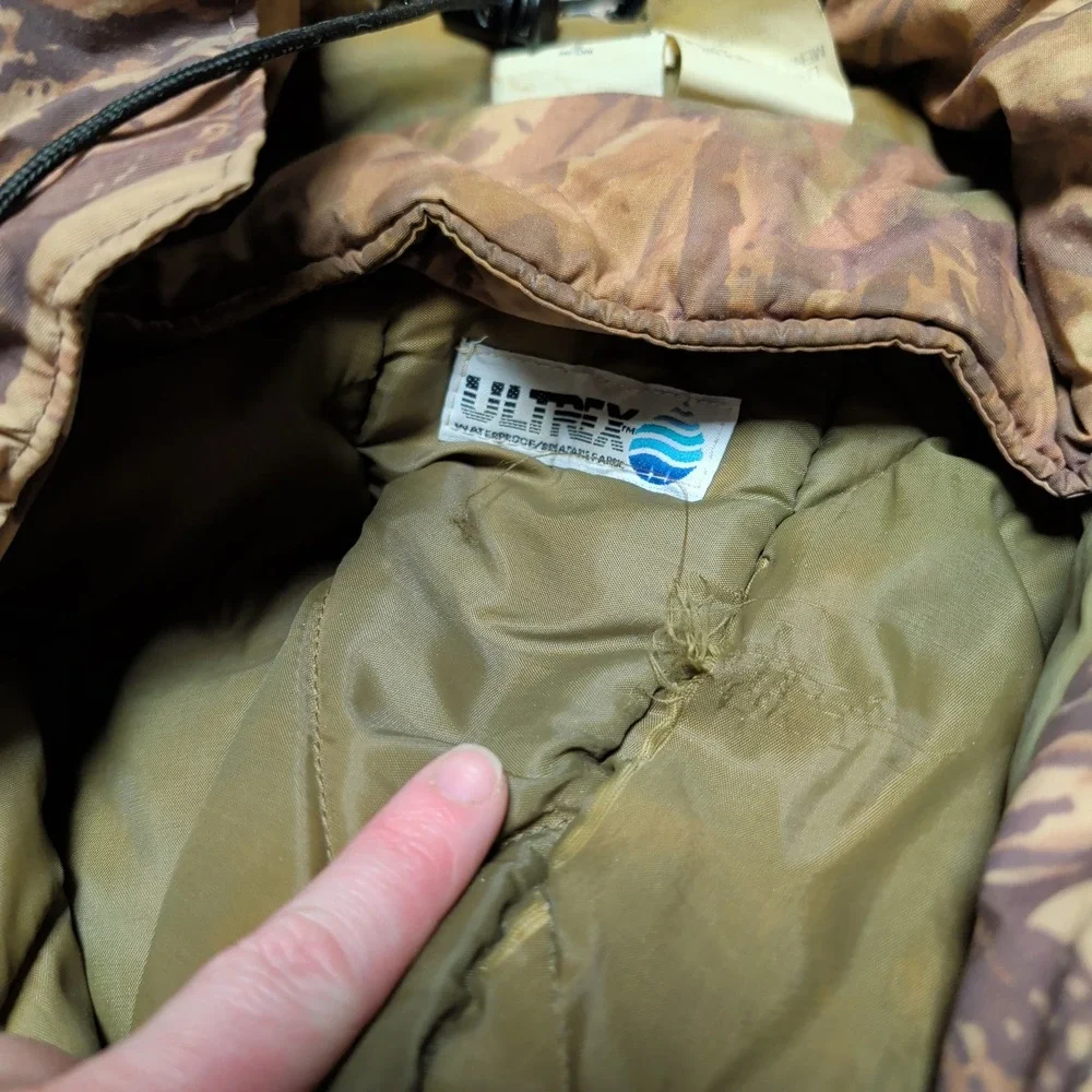 Vintage Walls Water-Pruf Realtree Camo Hunting Jacket Thinsulate Mens Large USA - Picture 9 of 10